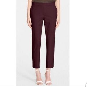 NWT THEORY mulberry Thaniel cropped pants (US 2)